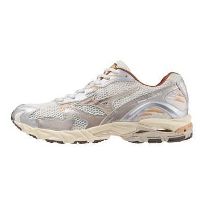 Zapatillas Mizuno WAVE Rider 10 Mujer - Beige / Plateados - Chile M853IRPAHM